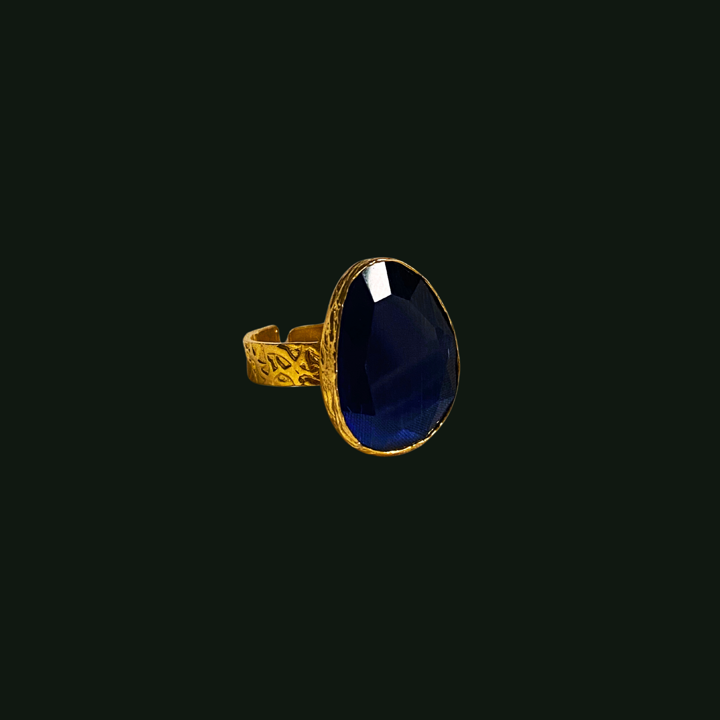 Aqua 18K Ring