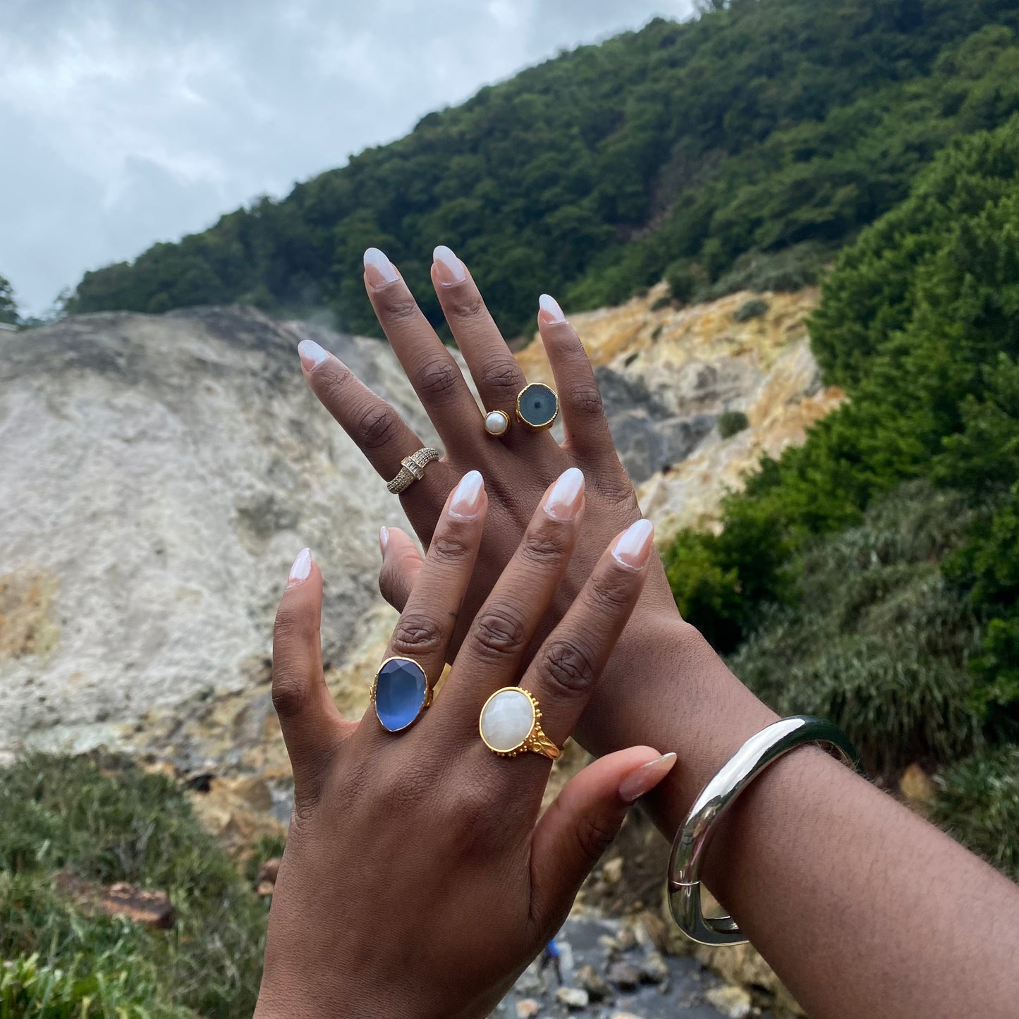 Aqua 18K Ring
