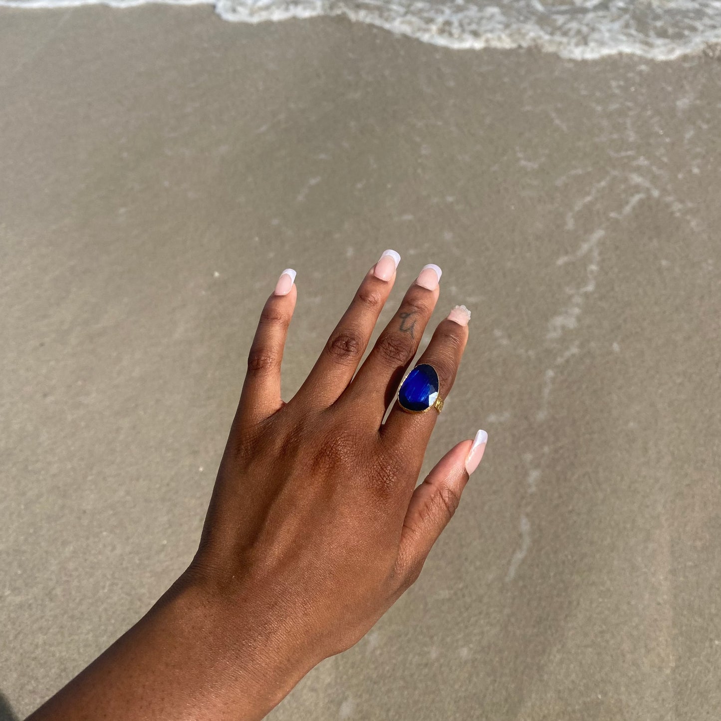 Aqua 18K Ring