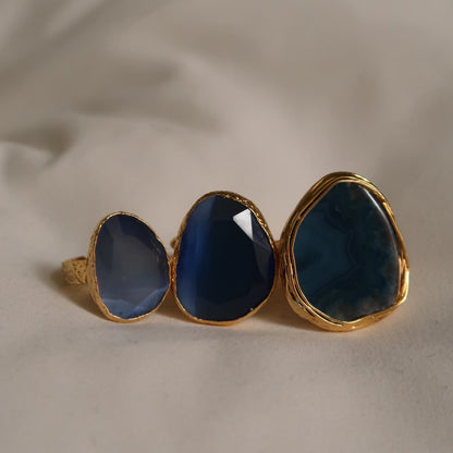 Aqua 18K Ring